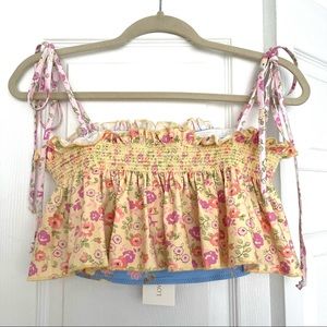 NWT LoveShackFancy Swim Top - Large